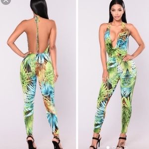 fashion nova tropical jumpsuit